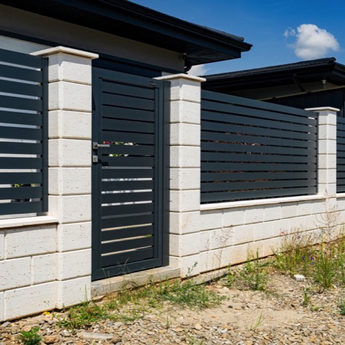 Clôture en aluminium - RAL 7016