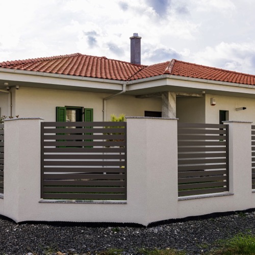Clôture en aluminium - RAL 7039