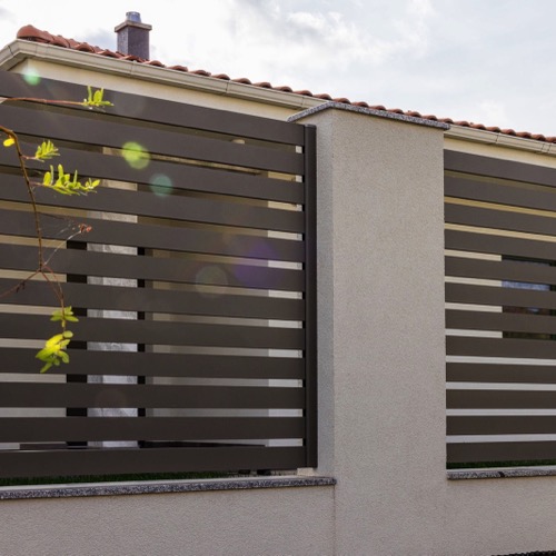 Clôture en aluminium - RAL 7039