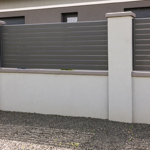 Clôture en aluminium - RAL 7016