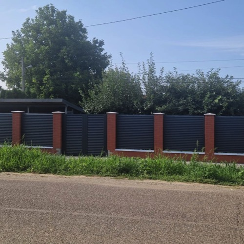 Clôture en aluminium - RAL 7016